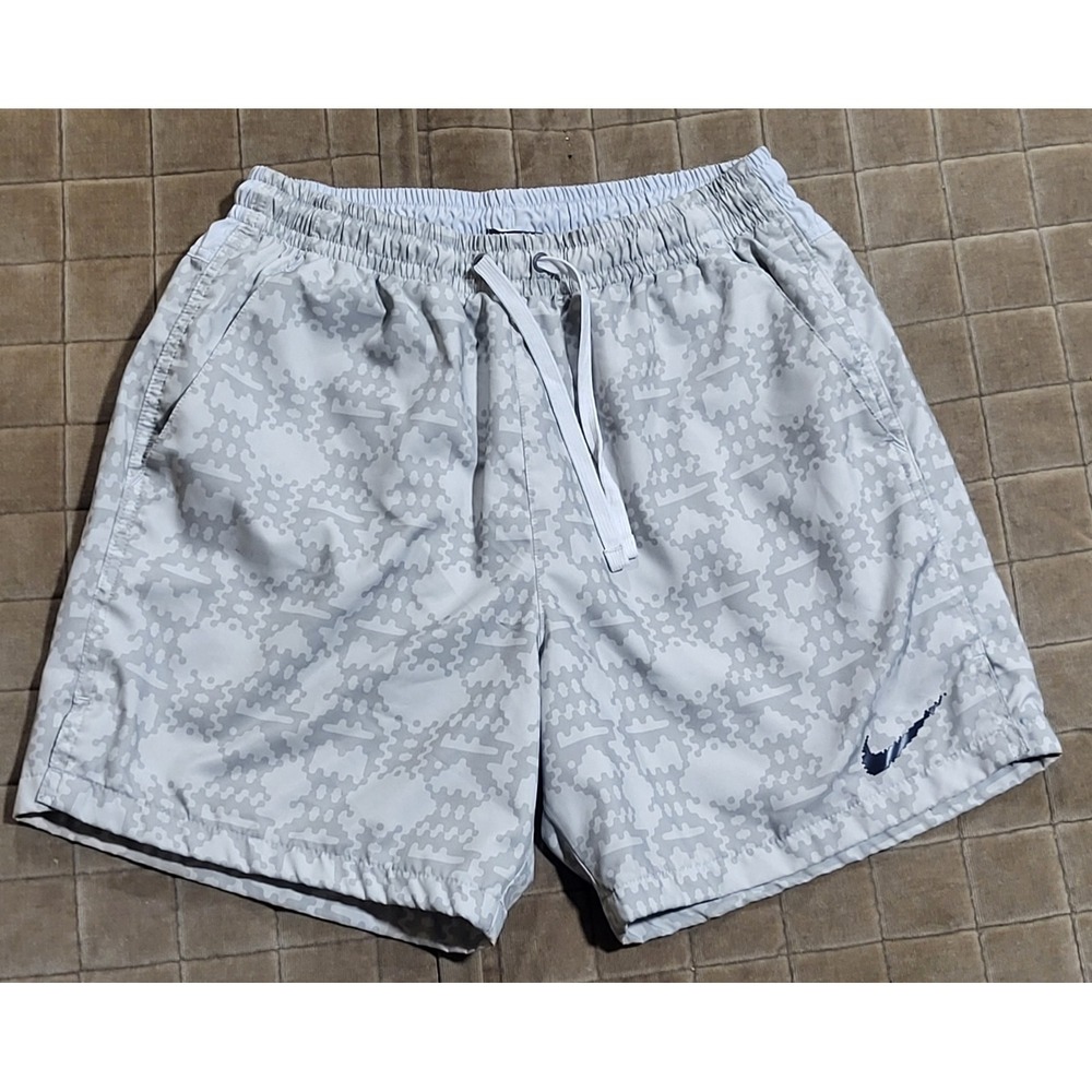 NIKE Sportswear Aura of Air Shorts S Gray White City Edition Max Gym Beach